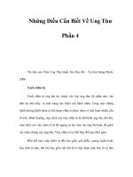 Những Điều Cần Biết Về Ung Thư - Phần 4 pps