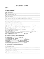 Practice Test 1 - Grade 8