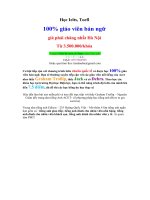 Học Ielts, Toefl  100% giáo viên bản ngữ