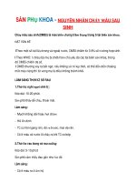 SẢN PHỤ KHOA - NGUYÊN NHÂN CHẢY MÁU SAU SINH pot