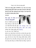 Nguy cơ do viêm mủ màng phổi pps