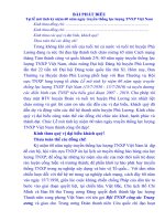 Bài phát biểu của Phó bí thư thường trực Huyện đoàn nhân kỷ niệm 60 năm ngày truyền thống LL TNXP PHú Lương