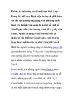 Thêm các tính năng vào Gmail qua Web Apps ppsx