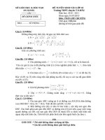 Đề thi tuyển sinh 10 chuyên tại An Giang