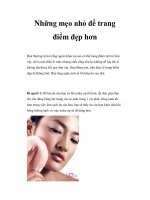 Những mẹo nhỏ để trang điểm đẹp hơn pdf