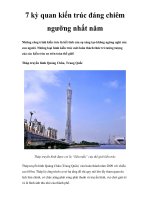 7 kỳ quan kiến trúc đáng chiêm ngưỡng nhất năm pps