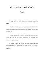 XỬ TRÍ NGỪNG TIM VÀ HỒI SỨC - Phần 2 pot