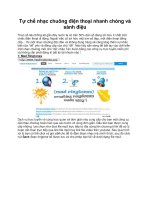 Tự chế nhạc chuông điện thoại nhanh chóng và sành điệu ppsx