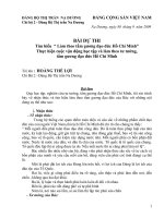 bai du thi làm theo tu tuong tam guong dao duc Ho Chi minh