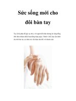 Sức sống mới cho đôi bàn tay pdf