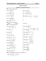 Đề cương ôn tập học kì 2 – năm học 2010-2011 PHẦN GIẢI TÍCH- HÀM SỐ LIÊN TỤC ppt
