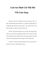 Làm Sao Định Giá Một Bài Viết Lâm Sàng potx