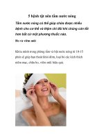 5 bệnh tật nên tắm nước nóng pptx