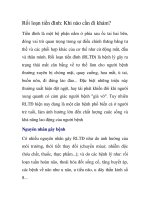 Rối loạn tiền đình: Khi nào cần đi khám? docx