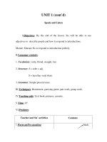 UNIT 1 (cont’d) Speak and Listen pdf