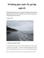 10 không gian xanh vẫy gọi dịp nghỉ tết potx