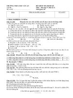 Đề KTĐK Hóa học 9 (1-HKII)