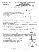 Đề thi học sinh giỏi lớp 11 môn vật lý pptx