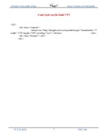 Code Lịch truyền hình VTV