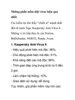 Những phần mềm diệt virus hiệu quả nhất pot