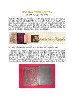 MỘC BẢN TRIỀU NGUYỄN (DI SẢN TƯ LIỆU THẾ GIỚI) ppsx