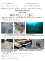 bài 25: Nước bị ô nhiễm