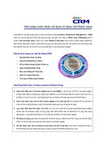 Giải pháp hoàn thiện về Quản lý Quan hệ Khách hàng pps