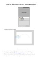 Tối ưu hóa cách quản lý các layer và điều chỉnh motion path1 pot