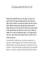 Sử dụng nhiệt kế khi trẻ sốt pot