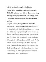 Một số tuyệt chiêu tăng lực cho Firefox- P1 ppsx