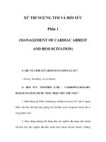 XỬ TRÍ NGỪNG TIM VÀ HỒI SỨC - Phần 1 pot