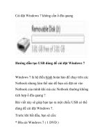 Cài đặt Windows 7 không cần ổ đĩa quang ppsx