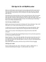 Giữ tập tin ẩn với MyWinLocker pdf