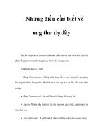 Những điều cần biết về ung thư dạ dày pptx