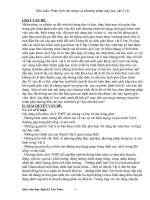 phân tích chương trình vật li10