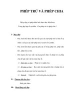 PHÉP TRỪ VÀ PHÉP CHIA pot