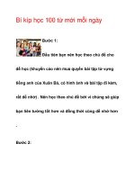Bí kíp học 100 từ mới mỗi ngày pdf