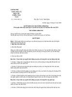 QĐ số 19/2002 ngày 21/1/2002 Vê sự TBPN của TTg CP