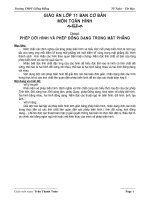 Giáo án hình học 11 (Cơ bản)