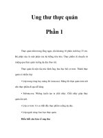 Ung thư thực quản - Phần 1 ppt