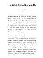 Nghệ thuật khởi nghiệp (phần 11) pdf