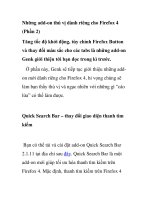 Những add-on thú vị dành riêng cho Firefox 4 (Phần 2) docx