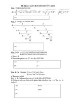 Mot so de CASIO (st cua Dong nghiẹp tham khao)