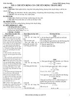 giáo án Vật lí 10 nâng cao