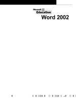 Giáo trình Word 2002 pdf