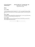 kiểm tra học kỳ II năm học 2009-2010