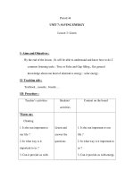 Period 44 - UNIT 7: SAVING ENERGY - Lesson 3 doc