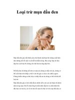 Loại trừ mụn đầu đen doc