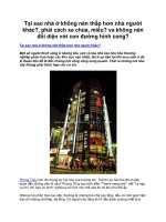 Tại sao nhà ở không nên thấp hơn nhà người khác potx