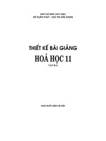 Thiết kế bài giảng Hóa học 11 - Tập 2 docx